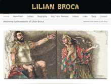Tablet Screenshot of lilianbroca.com